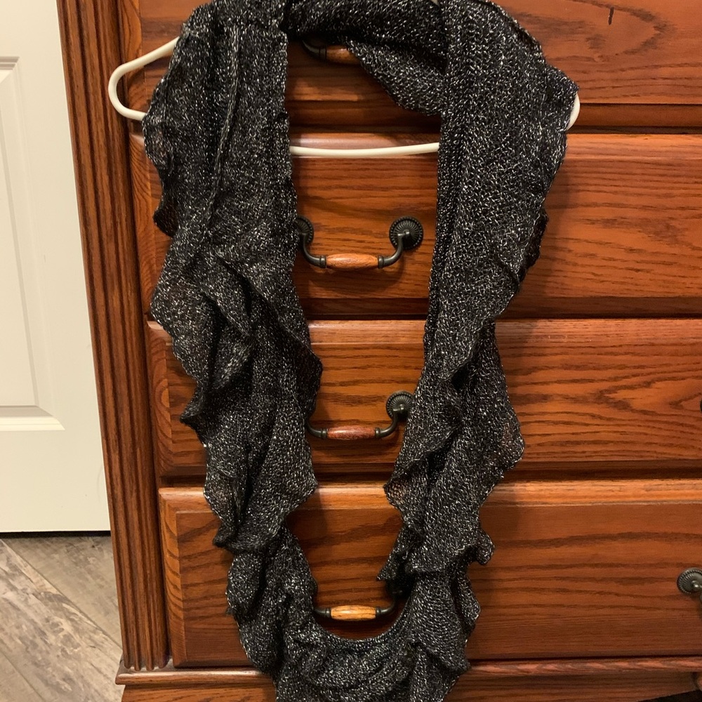 3 different style scarves for the price of one!. Black.